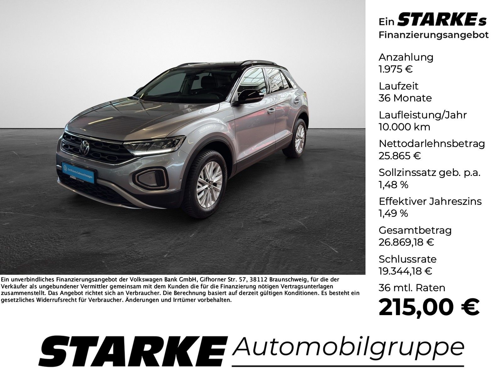 Volkswagen T-Roc 1.5 TSI DSG Life Navi LED PDC LM Klima foto 1