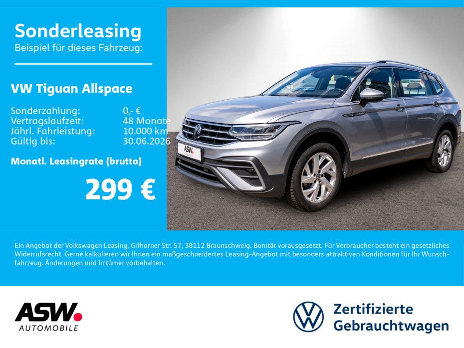 Volkswagen Tiguan Allspace Life 1.5TSI DSG NAVI AHK 7Sitzer