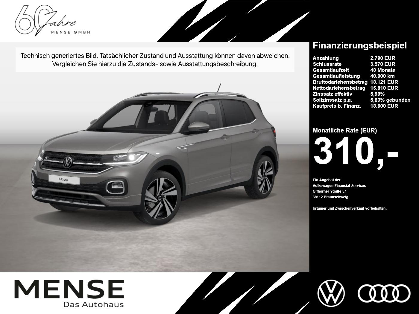 Volkswagen T-Cross Style 1.5TSI 110KW/150PS DSG Fahrschulwa