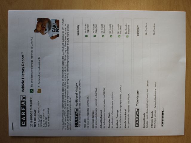 Charger 6,2 Hellcat "Europamodell" unfallfrei