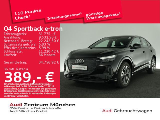 Audi Q4 Sportback e-tron 40 advanced Wärmep./AHK/Navi