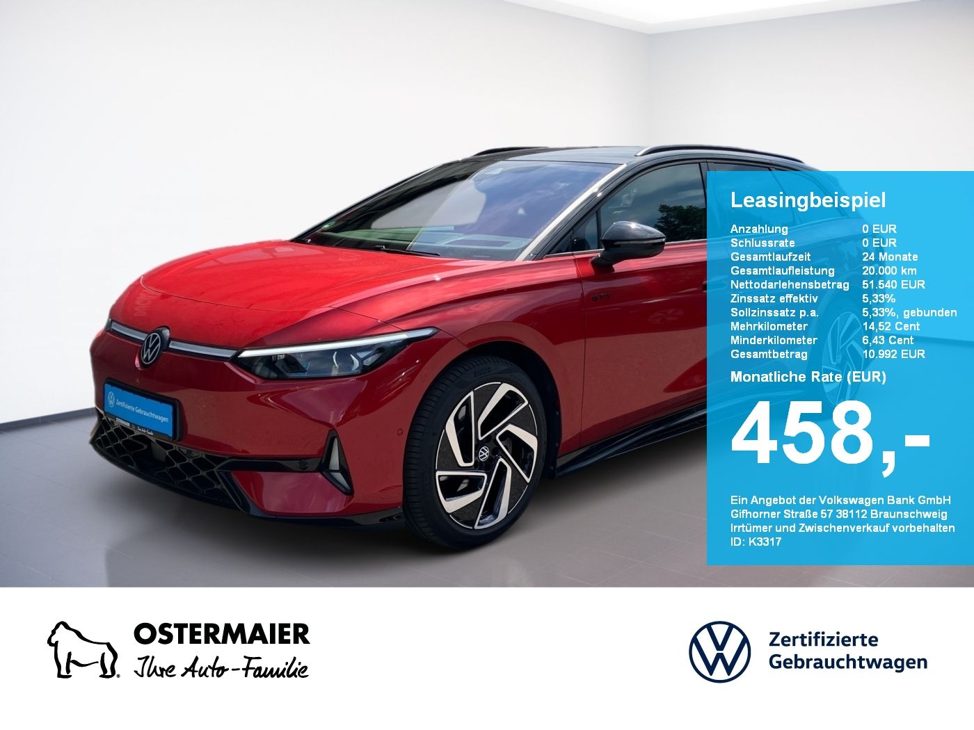 Volkswagen ID.7 Tourer GTX 340PS NP.80T ACC.5J-G.WÄRMEPUMPE