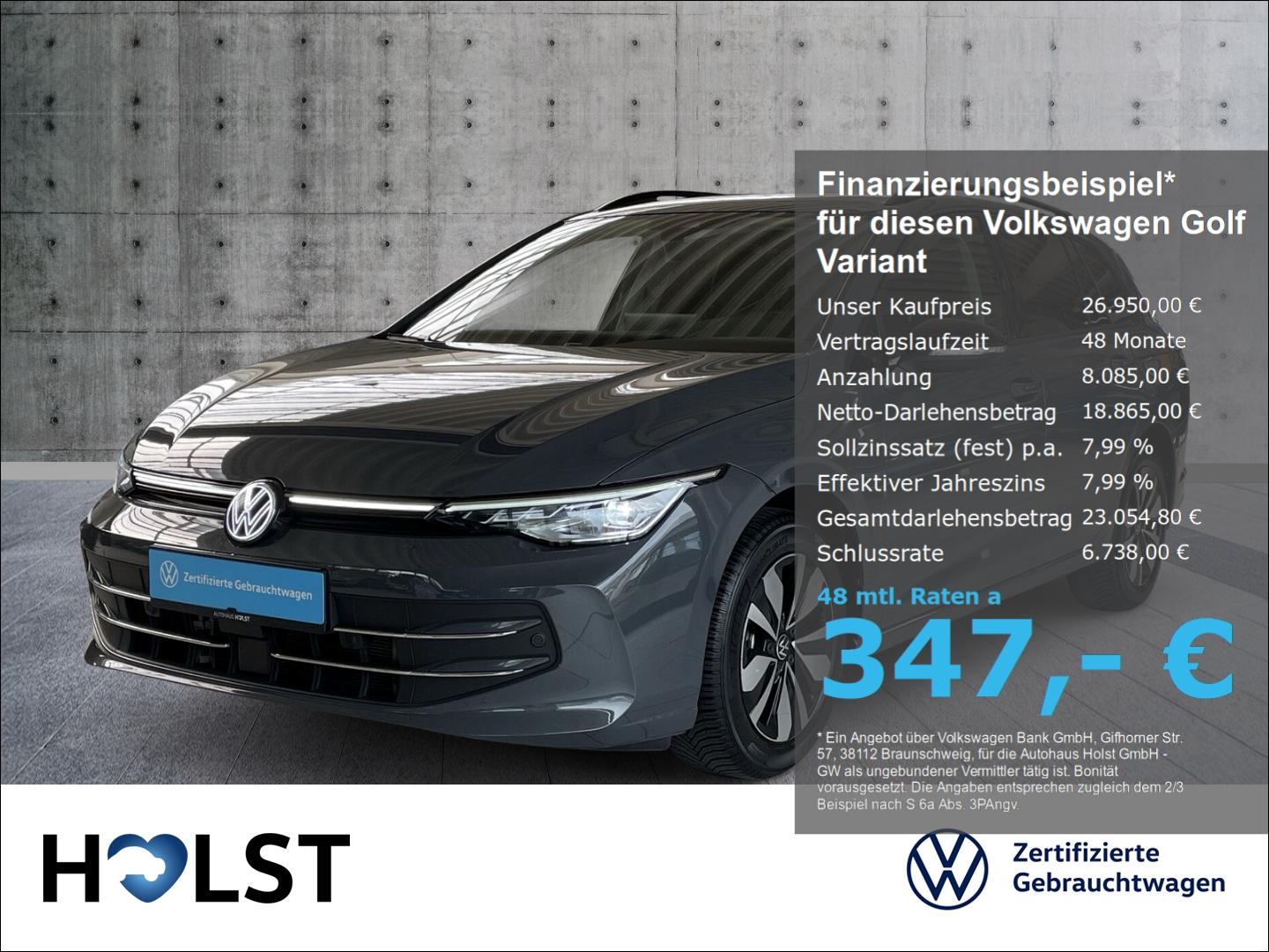 Volkswagen Golf Variant VIII 1.5TSI GOAL AHK GJR RüFaKa NAV
