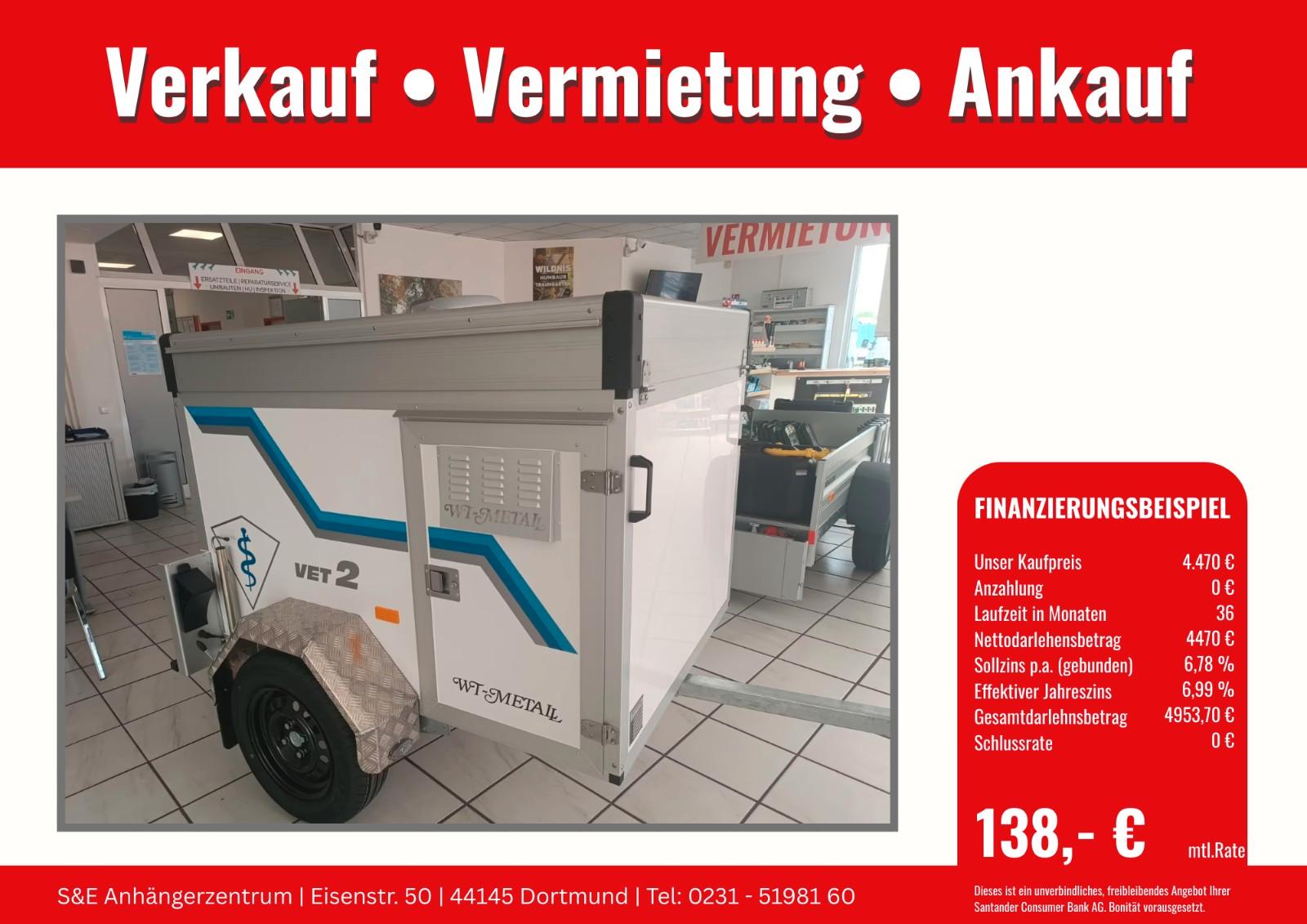Andere WT Metall Hundeanhänger VET 2 Thermo