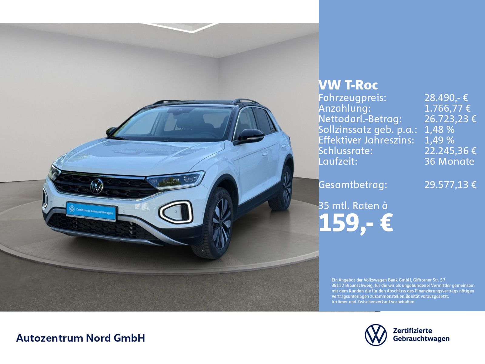 Volkswagen T-Roc 2.0 TDI DSG Goal AHK+NAVI+LED+ACC+KAMERA