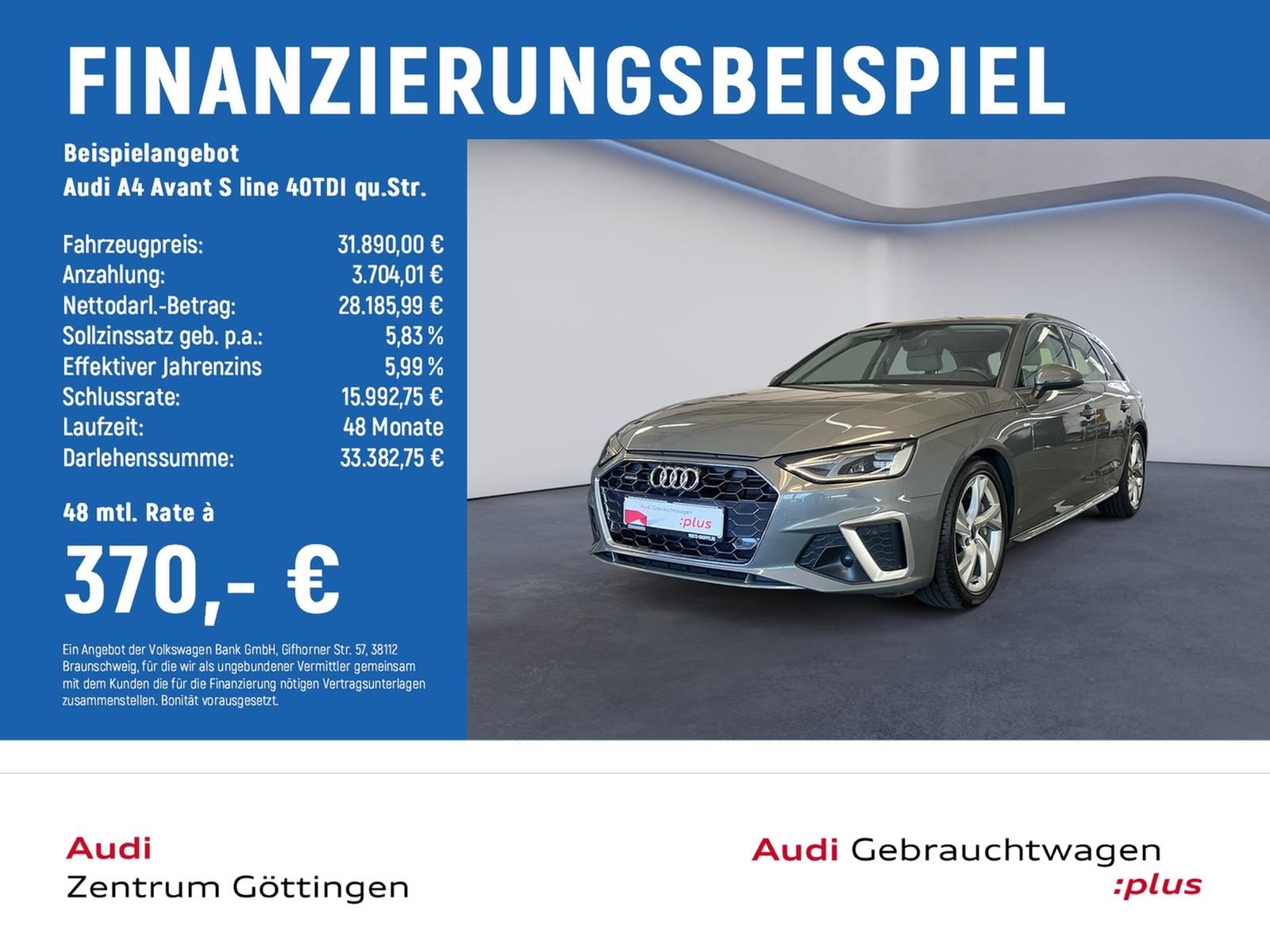 Audi A4 Avant S line 40TDI qu.Str. AHK+BUSINESSP.+ACC