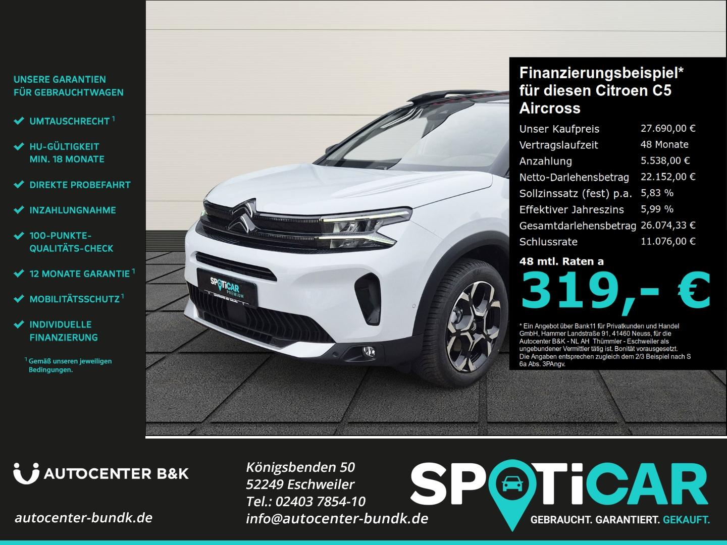 Citroën C5 Aircross BlueHDi 130 EAT8 Max Navi GJR Apple 