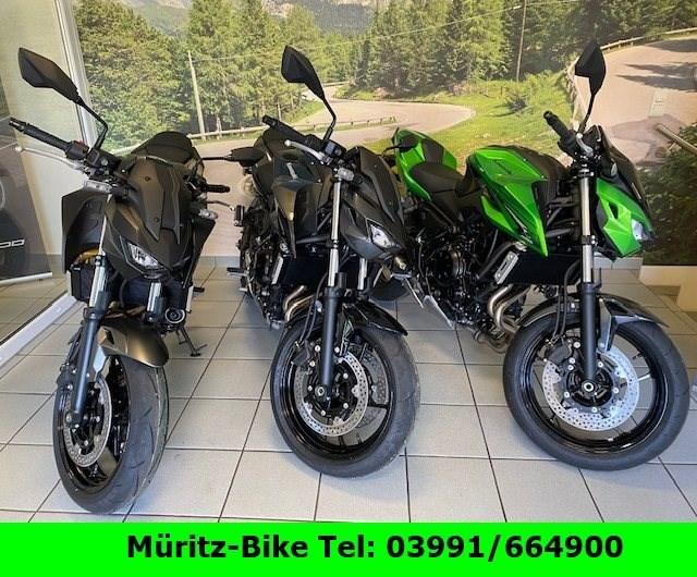 Kawasaki Z650 S in allen Farben vor Ort