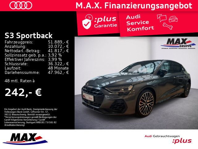 S3 Sportback TFSI 245 QUATTRO MATRIX LED+PANO+KA