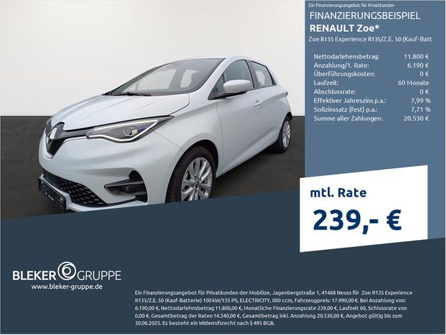 Renault ZOE R135 Experience R135/Z.E. 50 (Kauf-Batterie