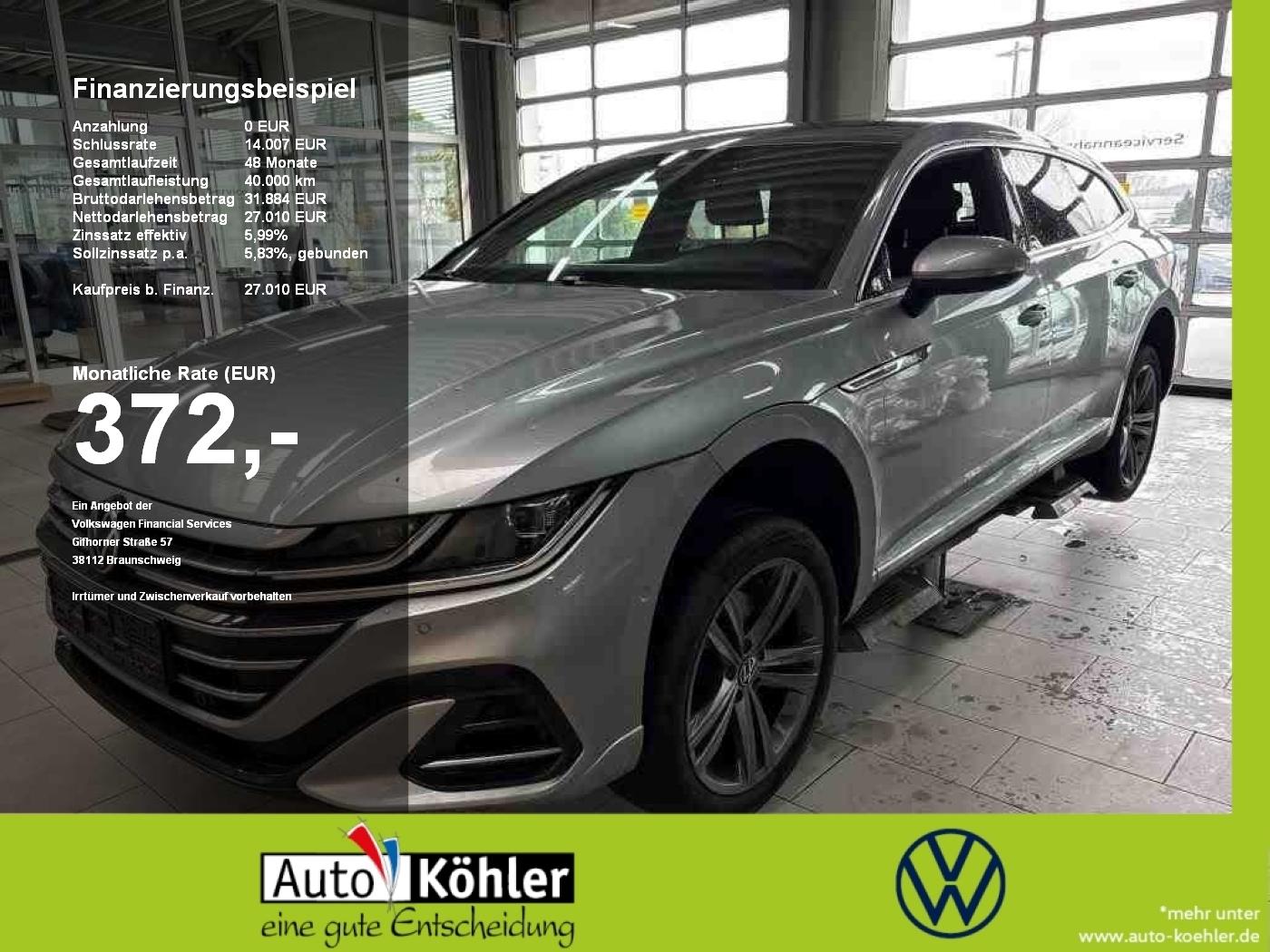 Volkswagen Arteon Shooting Brake R-Line TDI DSG Kamera/AHK