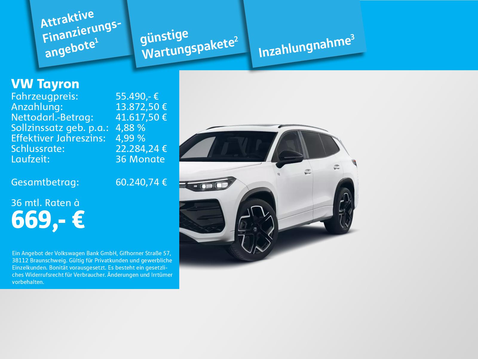Volkswagen Tayron R-Line 2.0 TSI 7Sitzer 4Mot BlackStyle IQ