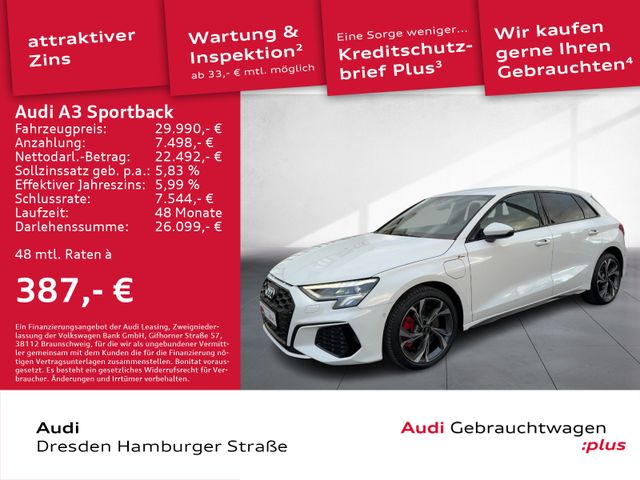 Audi A3 Sportback 45 TFSI e S line LED NNavi S tronic