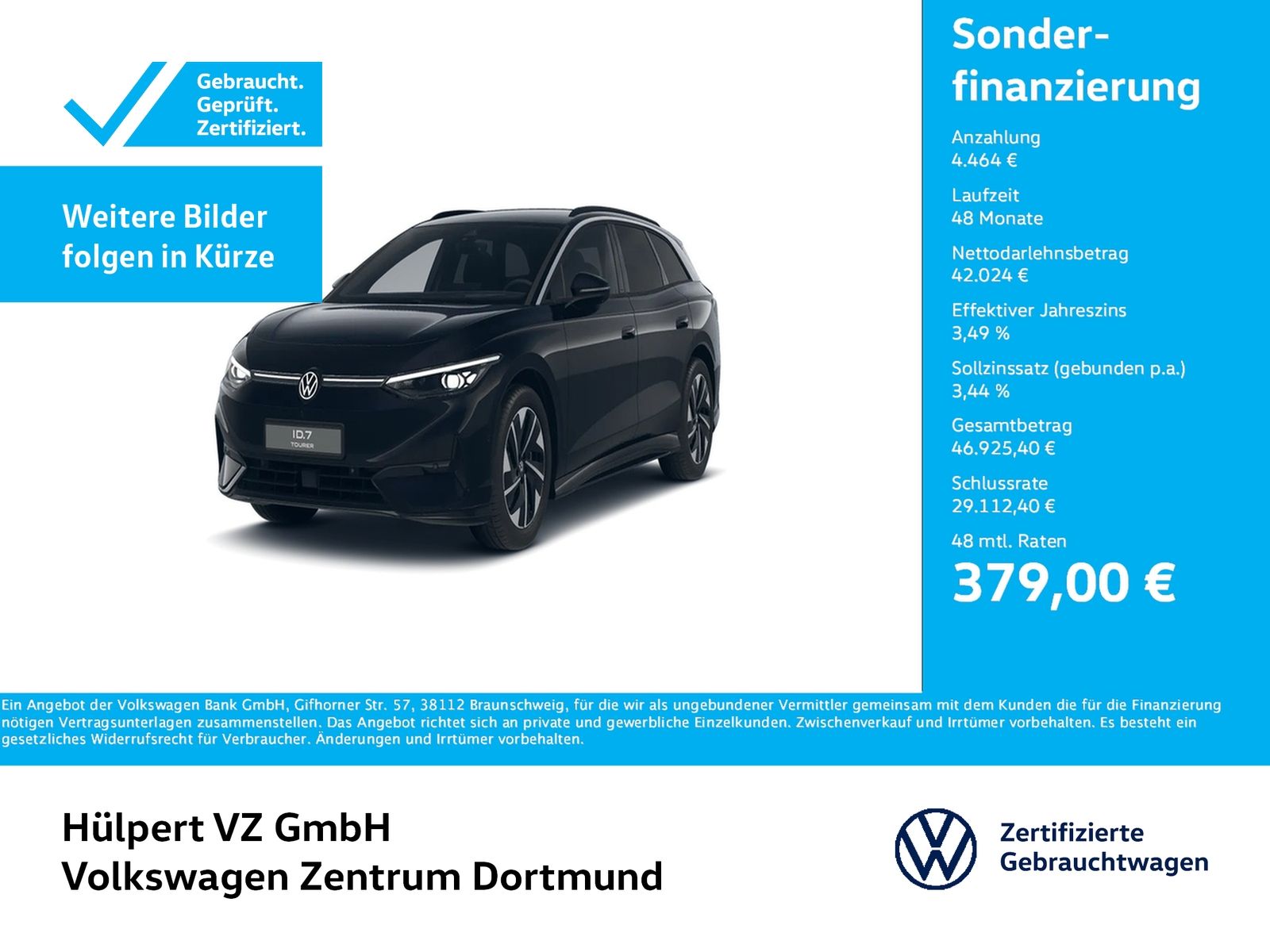 Volkswagen ID.7 Tourer PRO WÄRMEPUMPE AHK 360°CAM ACC LM19 foto 1