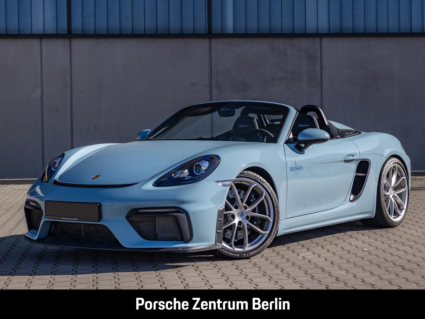 Porsche 718 Spyder Meißenblau 1.Hand nur 504km Schalter