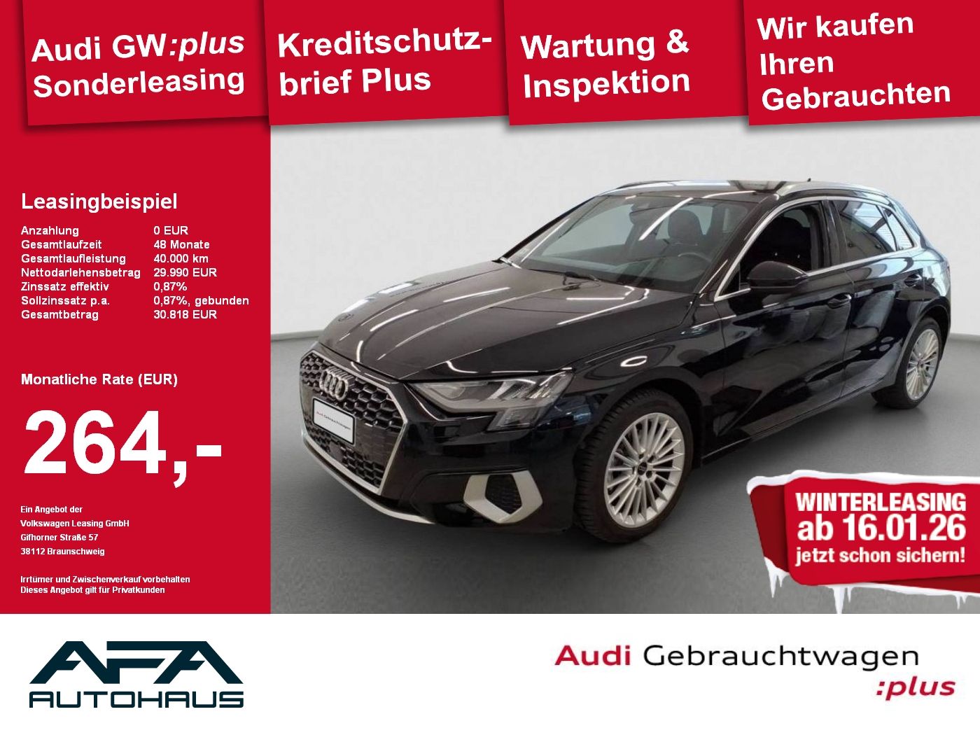 Audi A3 Sportback 35 TFSI Advan. S tr. AHK*Smart.Int
