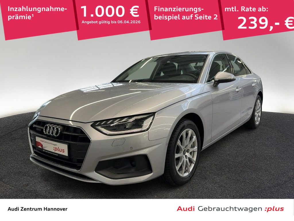 Abbildung Leasingangebot Audi A4 Limousine 40 TDI quattro Matrix Head-Up Stand