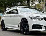 BMW 530d Touring xDrive MSport ACC Pano HuD Voll - : Weiß, Vollleder