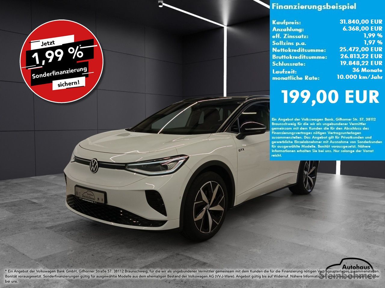 Volkswagen ID.4 GTX 4M IQ.Light NAV AHK ACC AreaView Navi