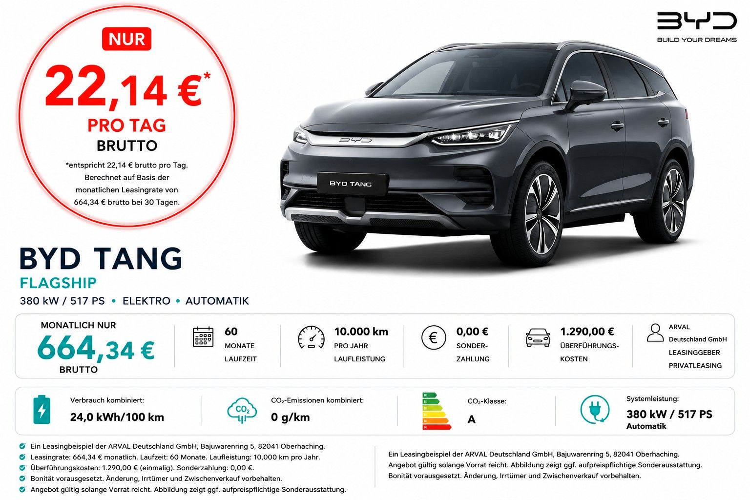 BYD TANG Flagship | Panorama I LED I 21"Felgen I Hea