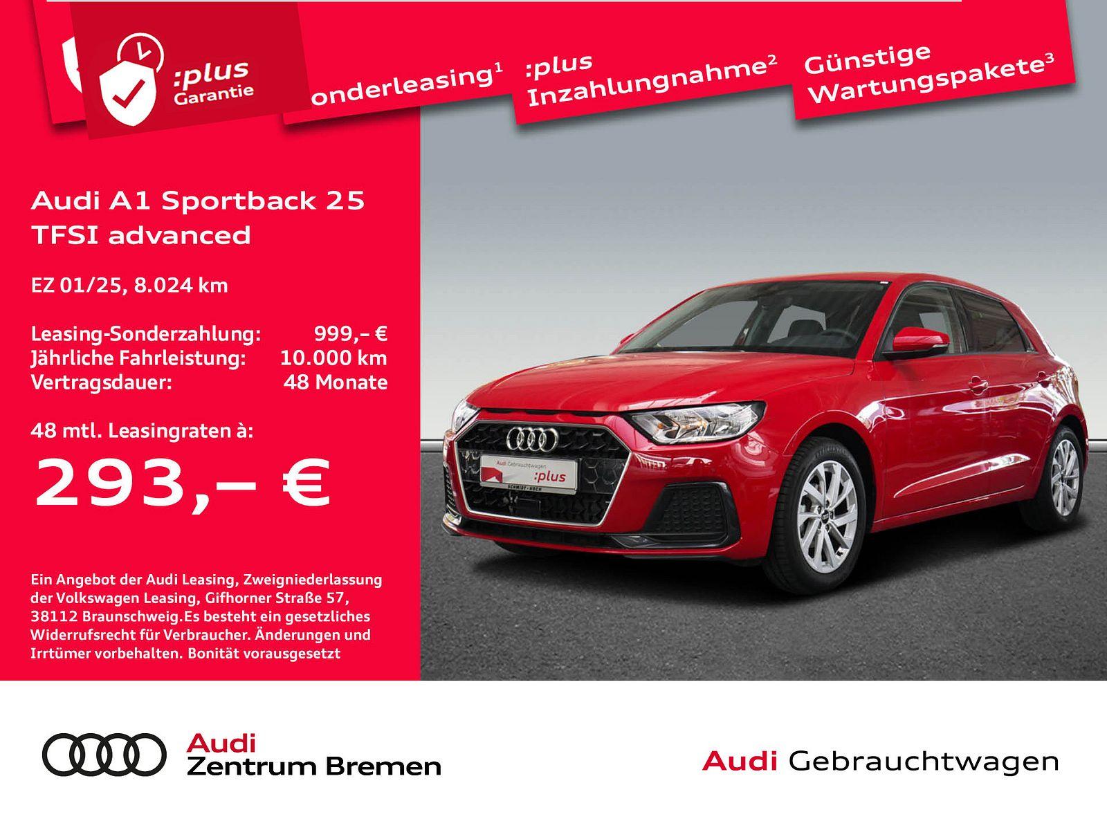 Audi A1 Sportback 25 TFSI advanced NAVI ACC PDC SITZH