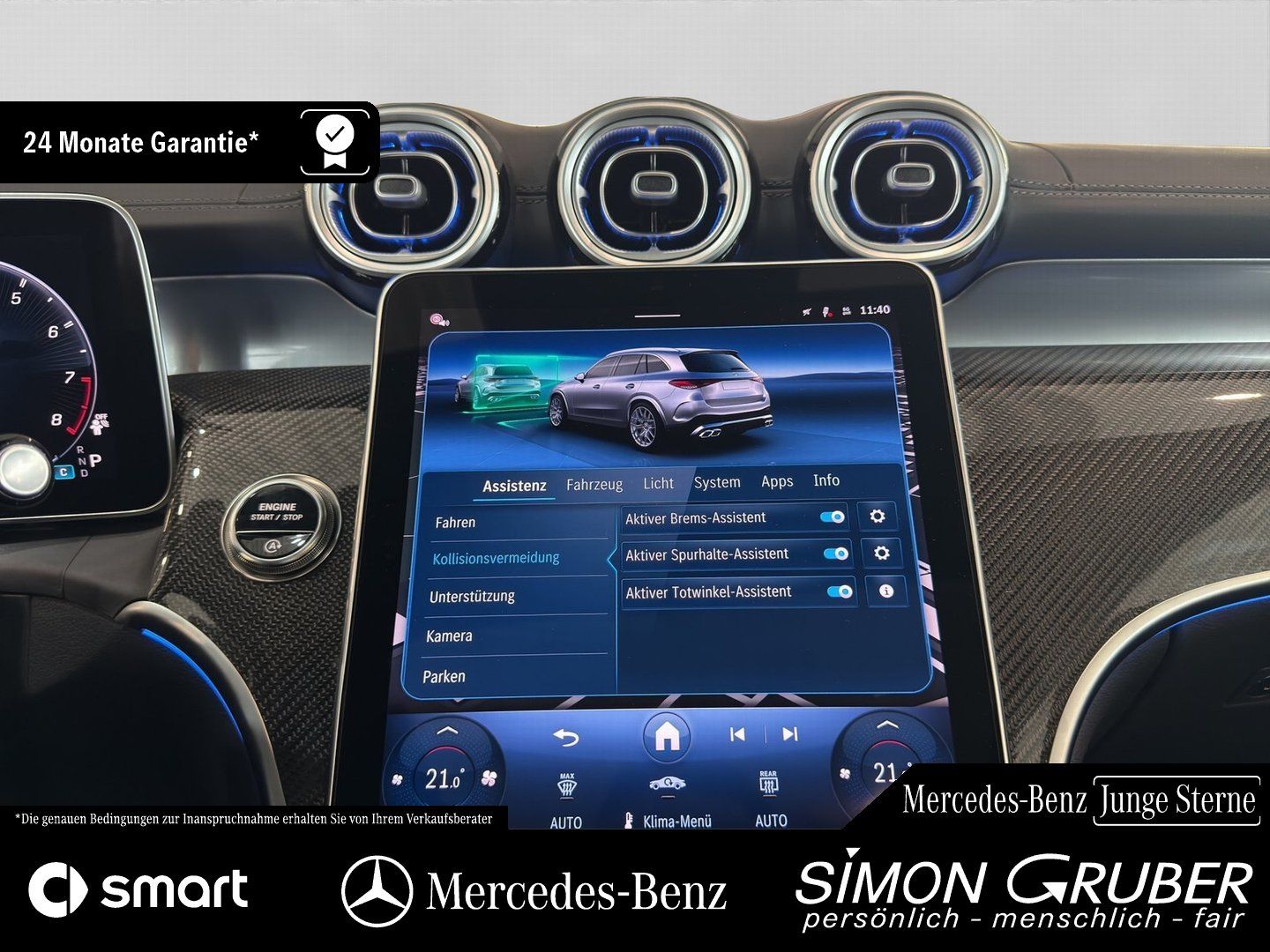 Fahrzeugabbildung Mercedes-Benz GLC 43 4M Night Carbon Nappa Pano Premium+ AHK