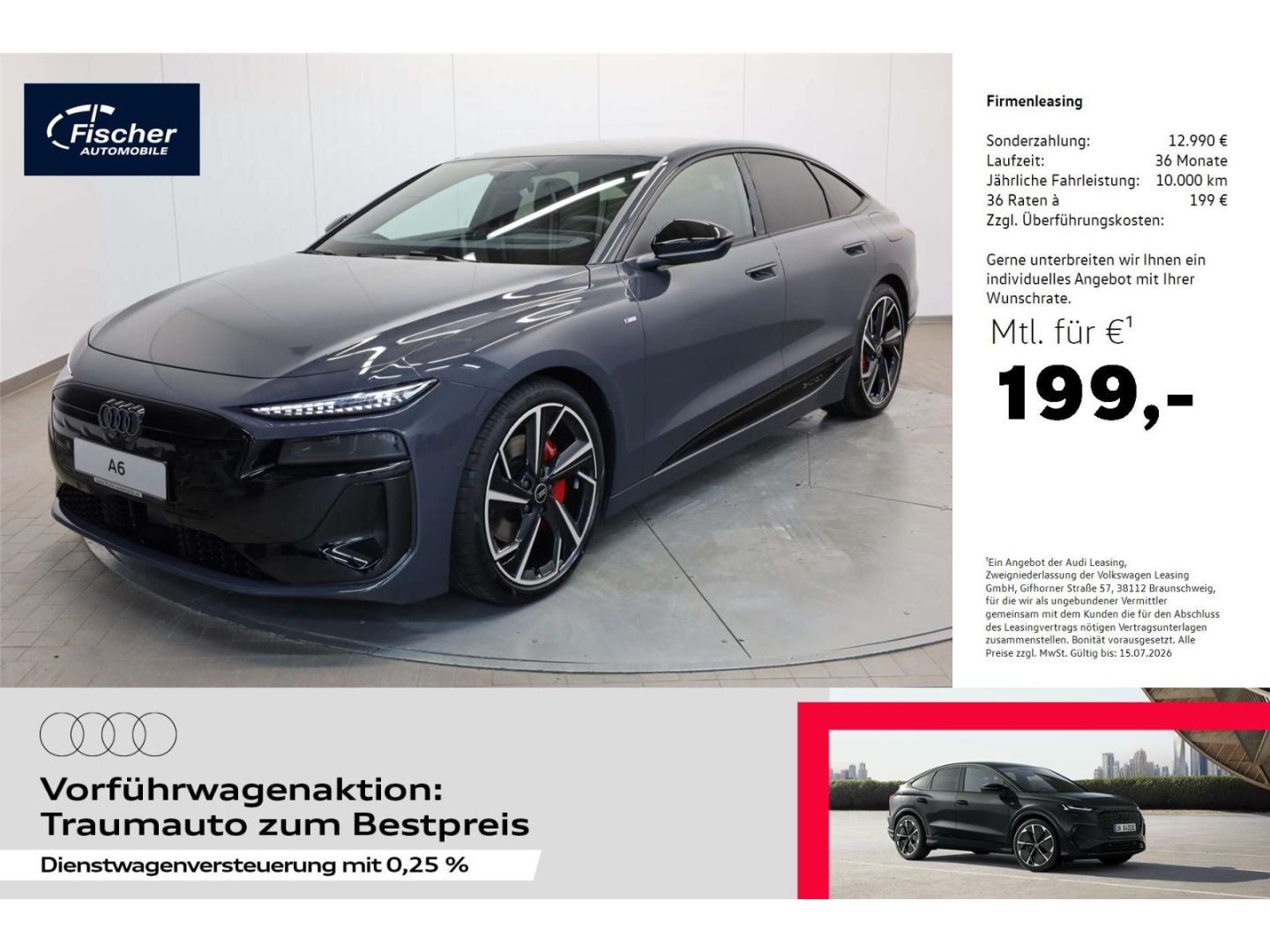 Audi A6 e-tron Sportback S line business