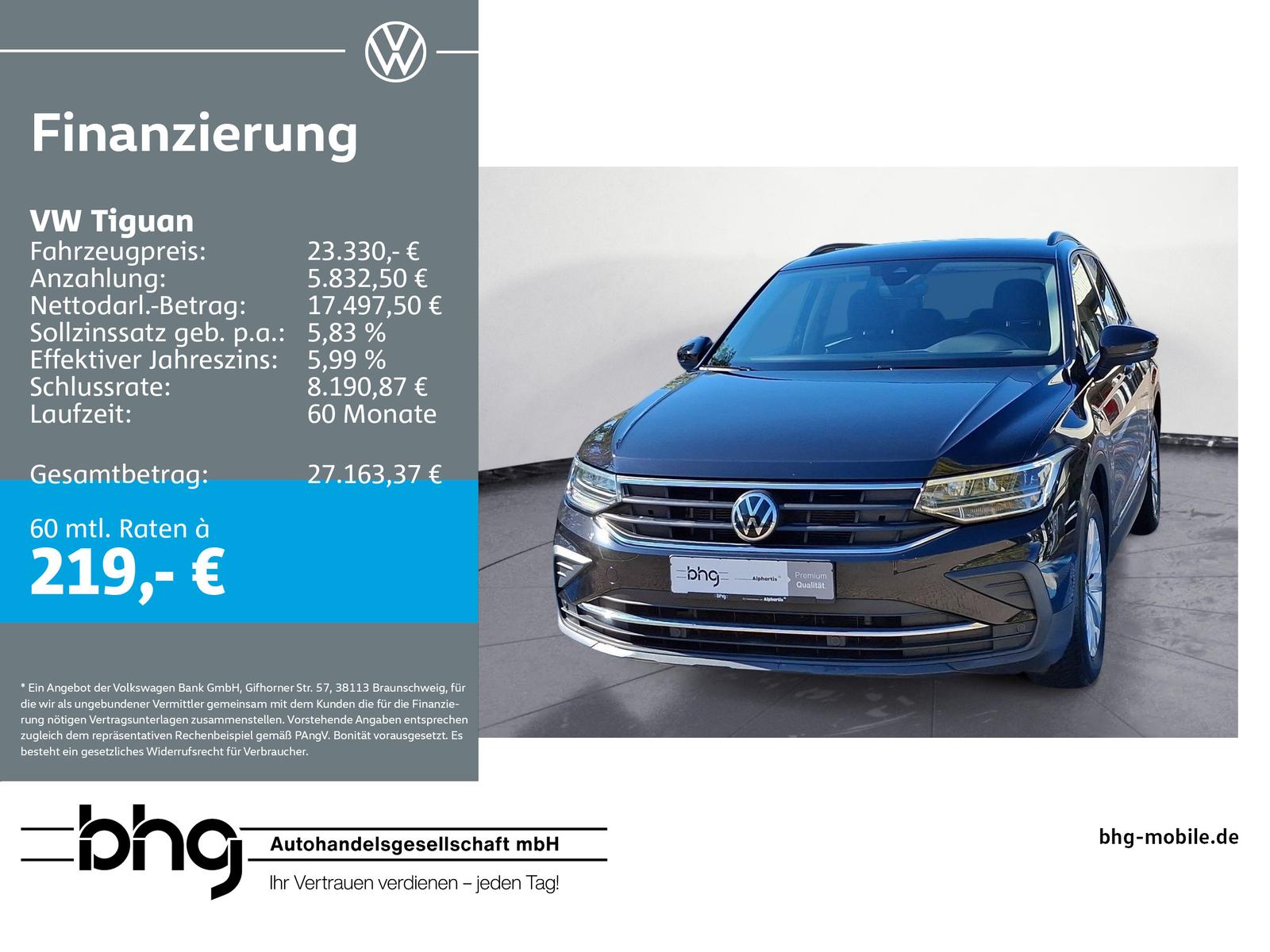 Volkswagen Tiguan Life 1,5 TSI OPF DSG