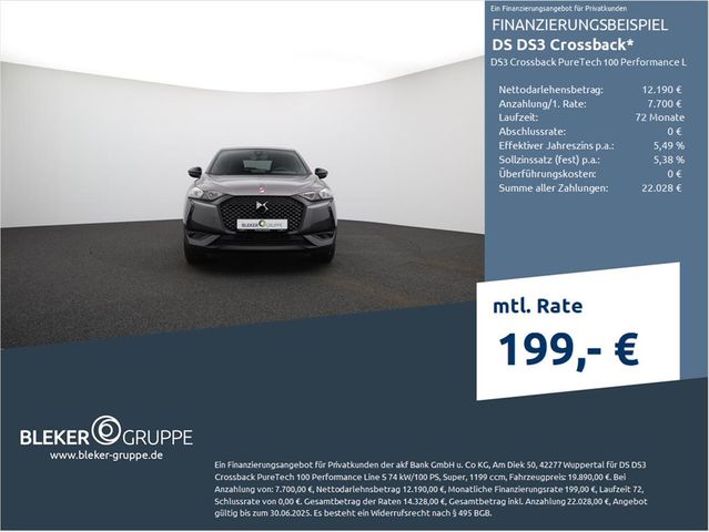 DS Automobiles DS3 Crossback PureTech 100 Performance Line