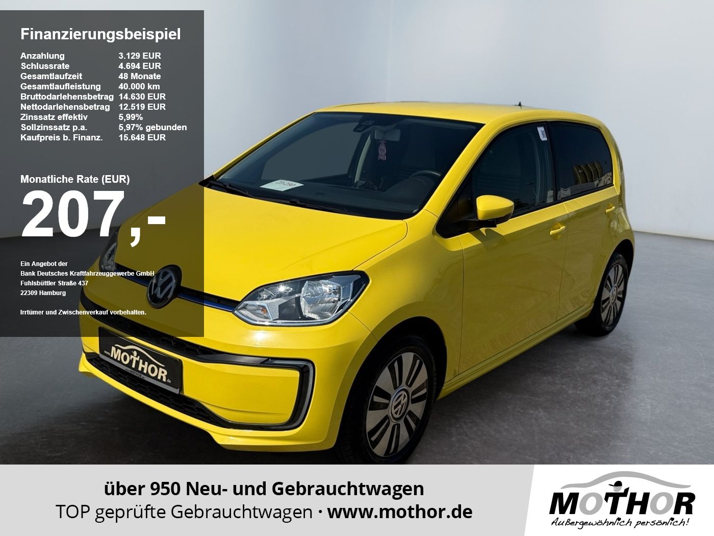 Volkswagen e-up! move up! Rückfahrkamera + PDC-hinten
