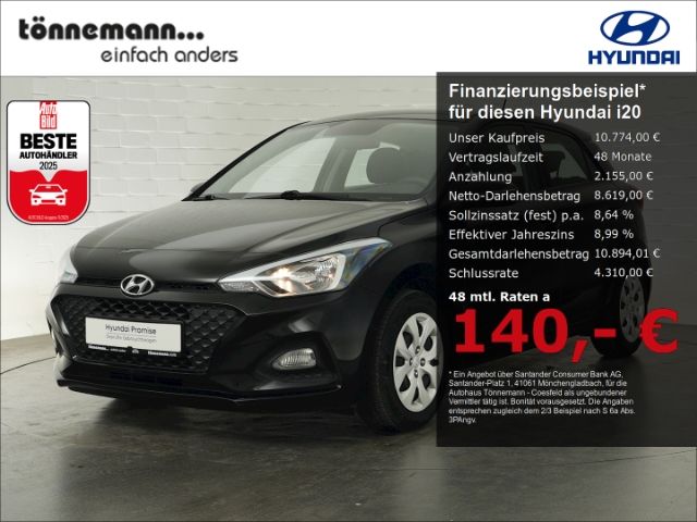 i20 SELECT+KLIMAANLAGE+USB/AUX+ALARMANLAGE