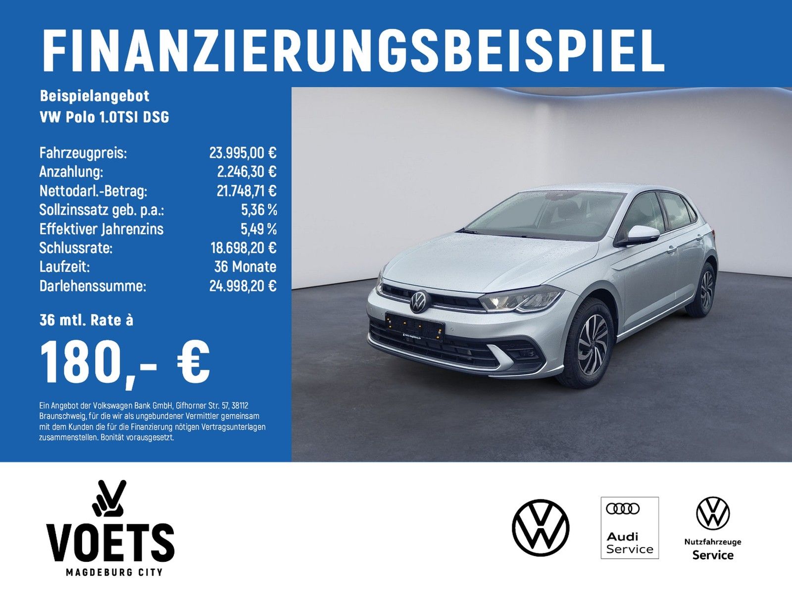 Volkswagen Polo 1.0TSI DSG Life LED+DAB+SHZ+APPLE CARPLAY+