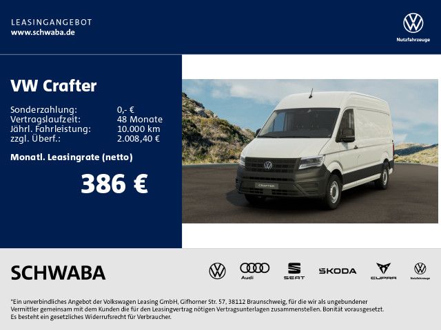 Volkswagen Crafter Kasten MR 2.0 TDI *Kurzzulassung*