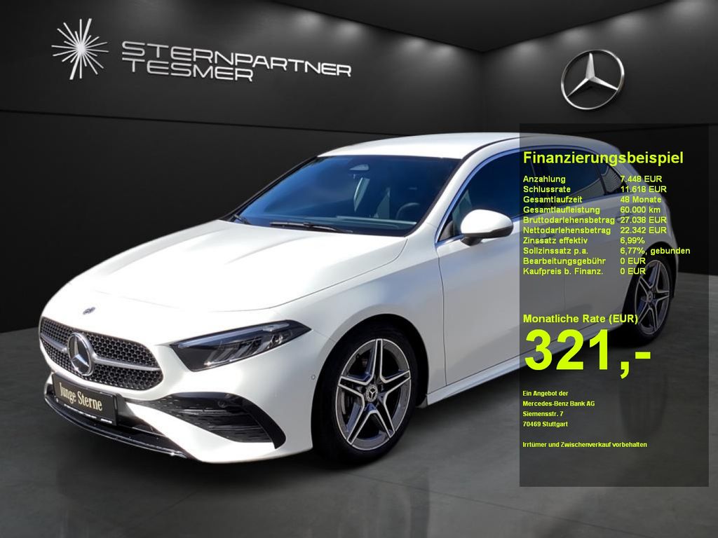 Mercedes-Benz A 180 +AMG+MBUX+KAMERA+NAVI+Ambiente+SHZ+AUT+LED