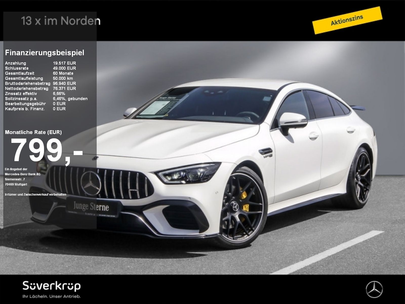 Mercedes-Benz AMG GT 63 S 4M+ BURM DISTR SPUR AIRMATIC 360