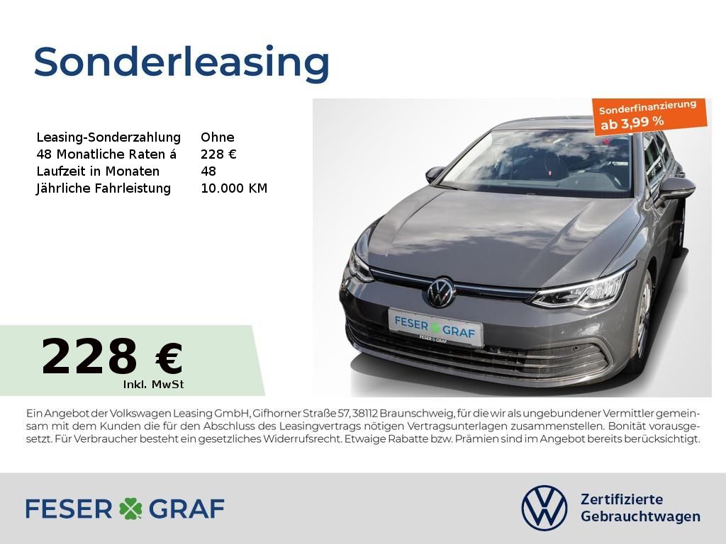 Volkswagen Golf 8 Life 1.0 eTSI DSG Navi SiHz ACC LED