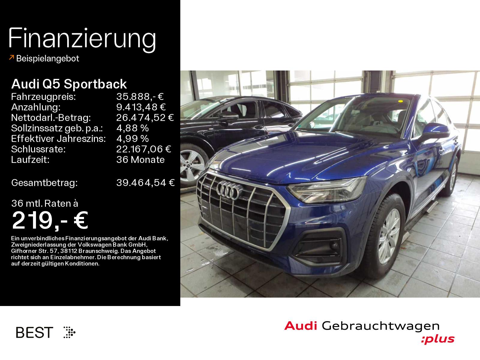 Audi Q5 Sportback advanced 40 TDI qu. Pano, HUD, Soun