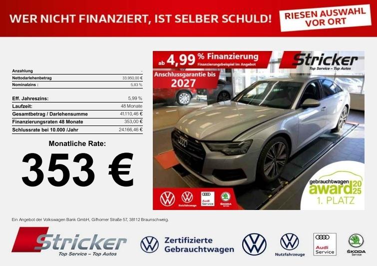 Audi A6 55TFSI Quattro 353,-ohne Anzahlung Neu 85.050