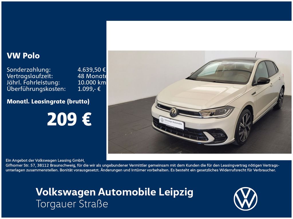 Volkswagen Polo R-Line 1.0 l TSI 70 kW CLIMA*NAVI*LED