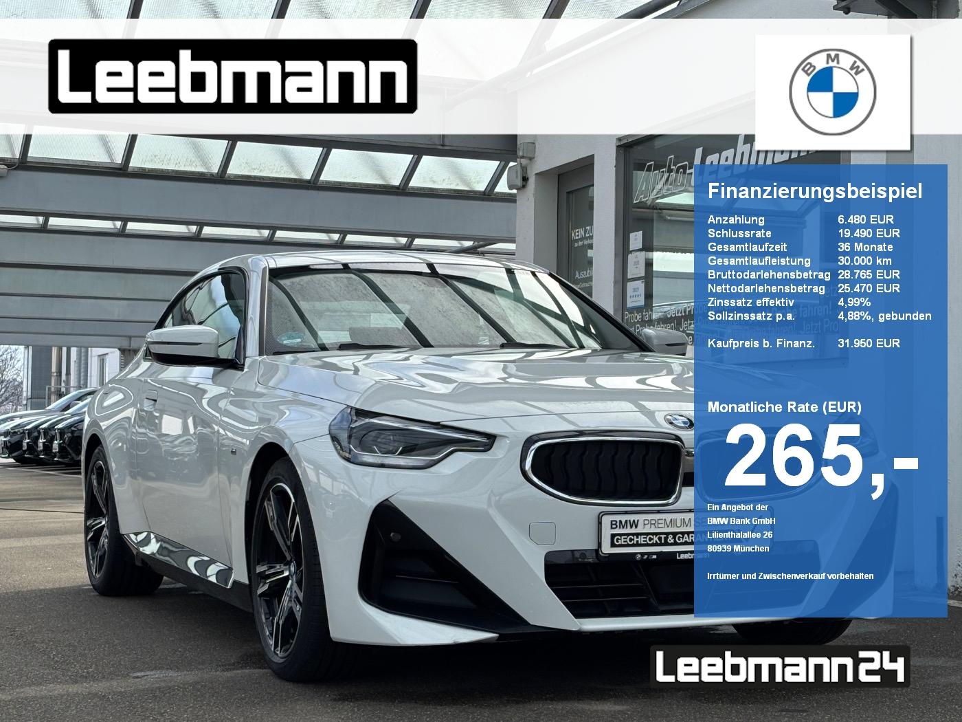 BMW 218i Coupé M-Sportpaket GARANTIE bis 02/2029