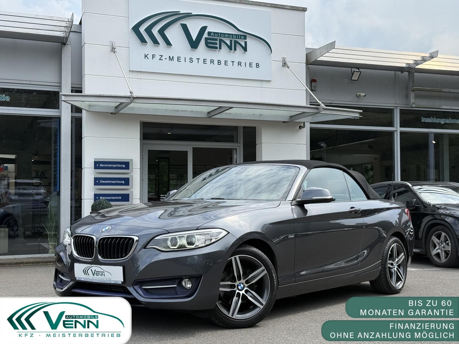 BMW 218d 2.0 Sport Line*Cabrio*PDC*SHZ*Navi*wenigKm