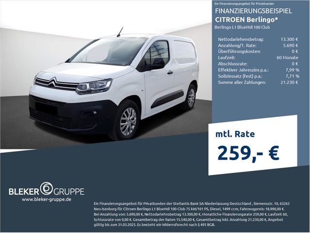 Citroën Berlingo L1 BlueHdi 100 Club