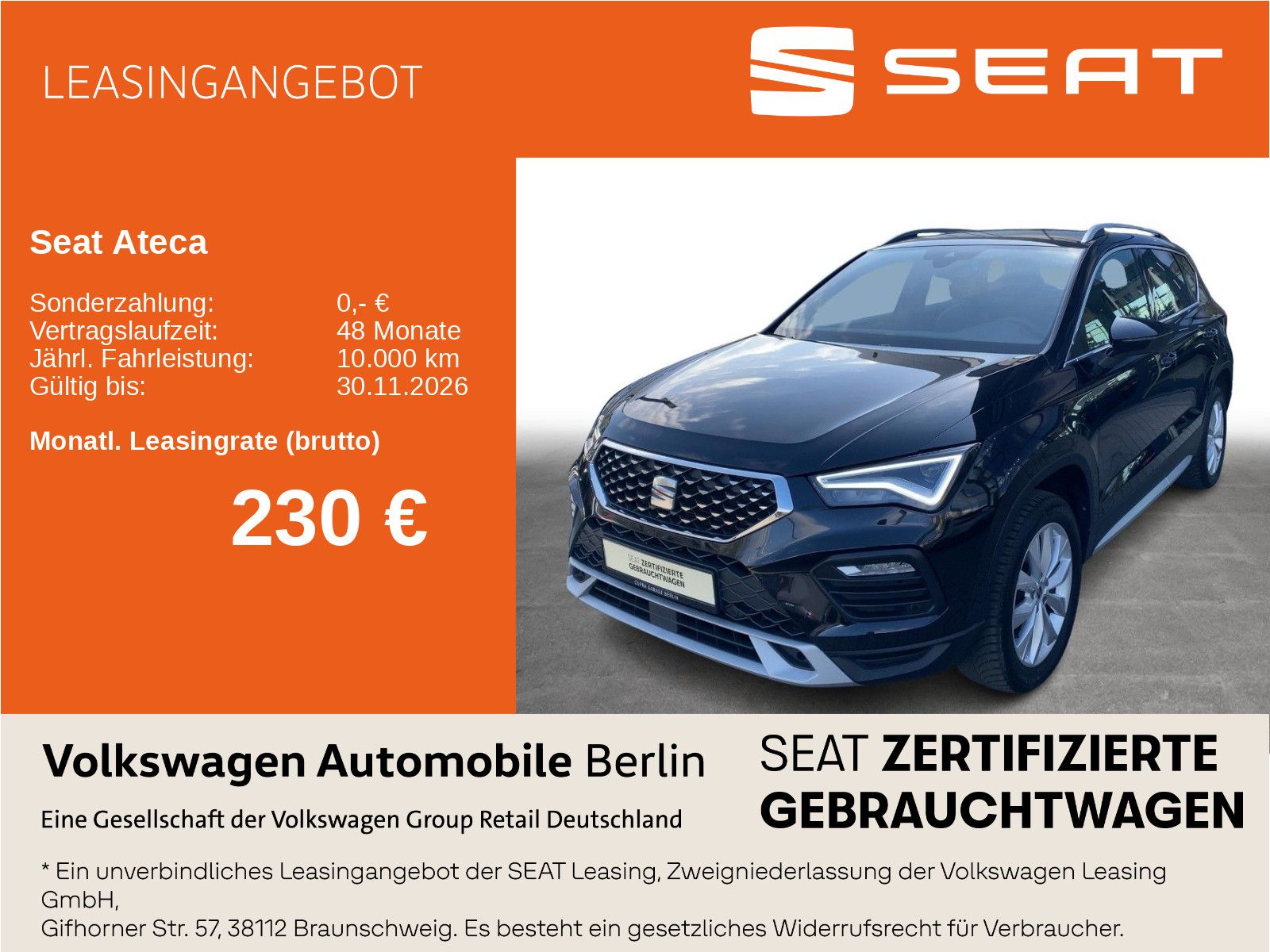 Seat Ateca 1.5 TSI DSG Xperience Navi LED SHZ ACC