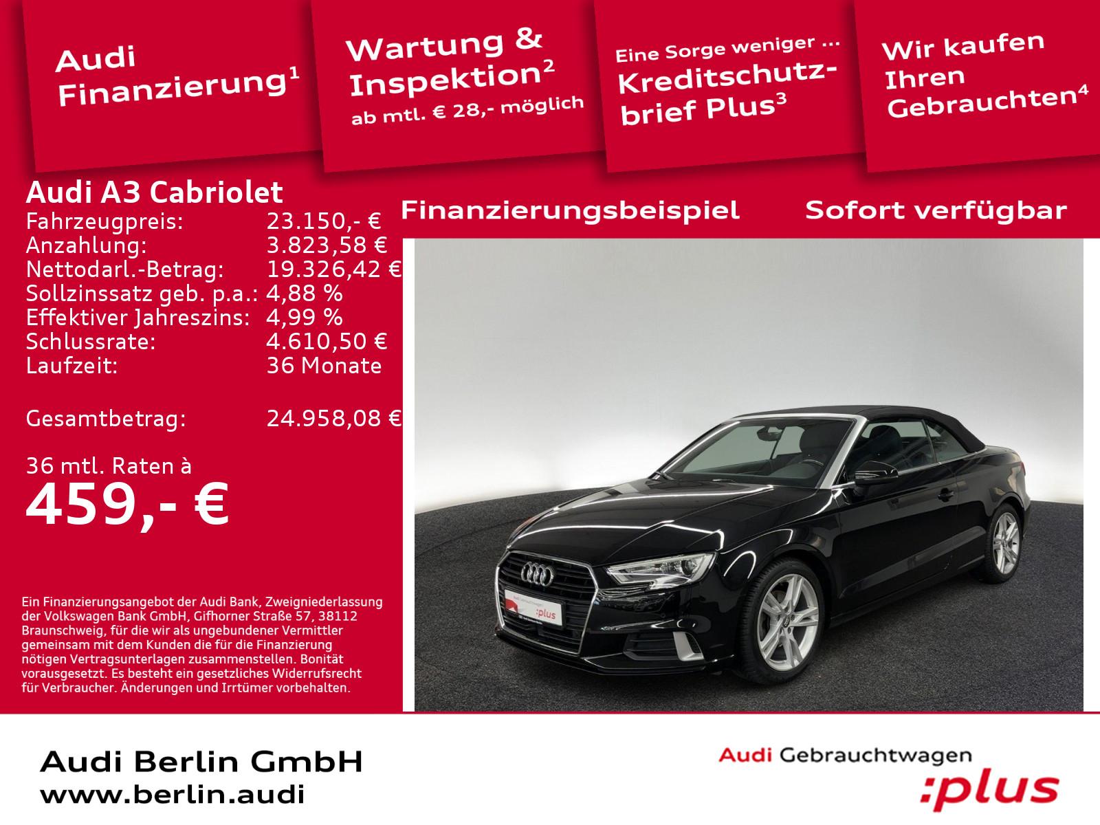 Audi A3 Cabriolet sport 35 TFSI S tr. PDC XENON NAVI