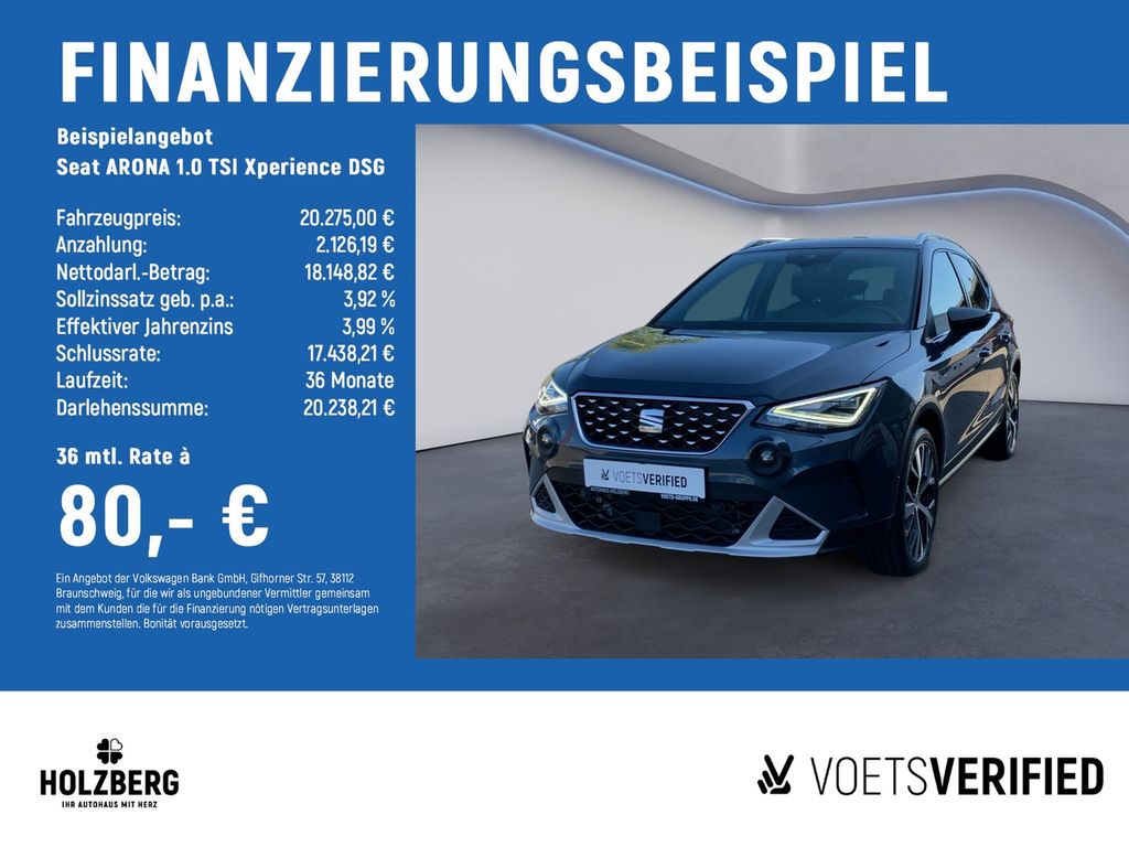 ARONA 1.0 TSI Xperience DSG NAVI+RFK+ACC