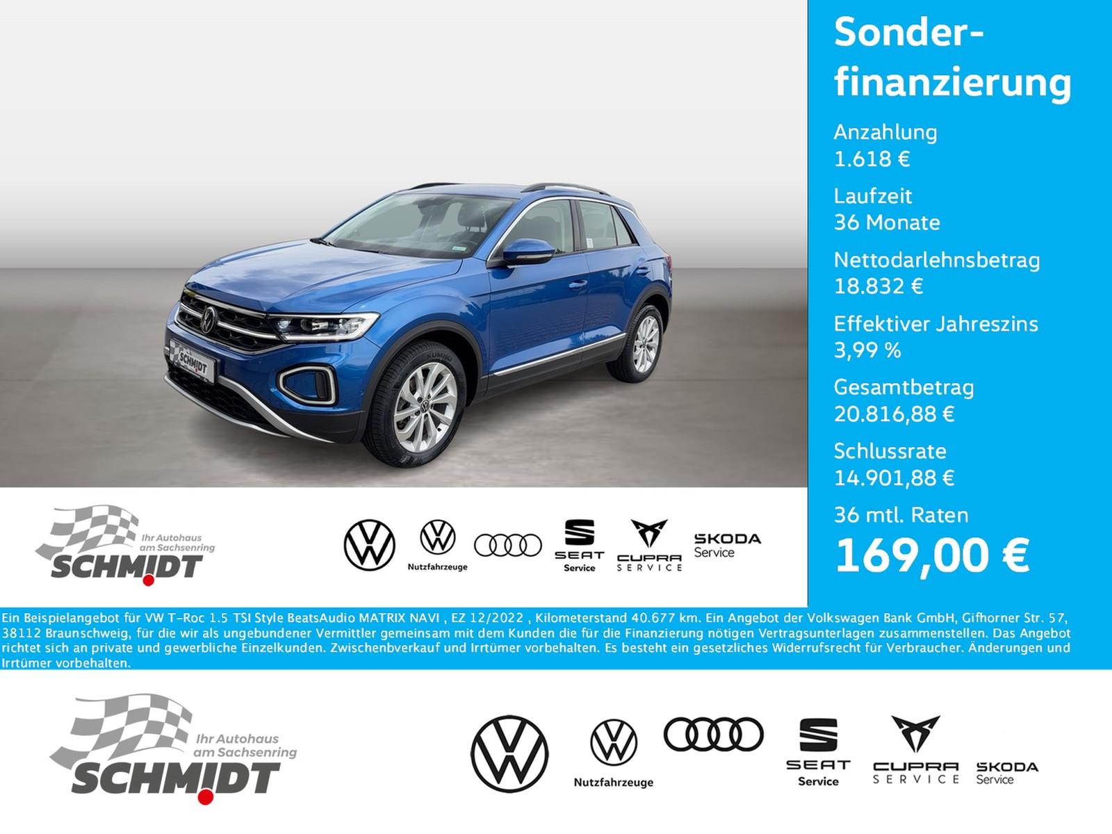 Volkswagen T-Roc 1.5 TSI Style BeatsAudio MATRIX NAVI