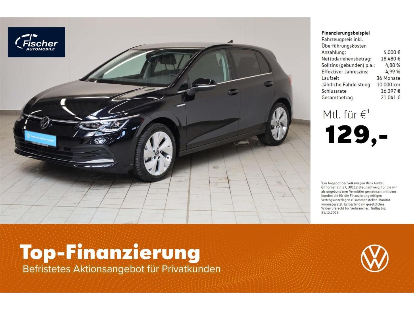Volkswagen Golf 1.5 eTSI Style NAV/RFK/SH/LED/VIRTUAL