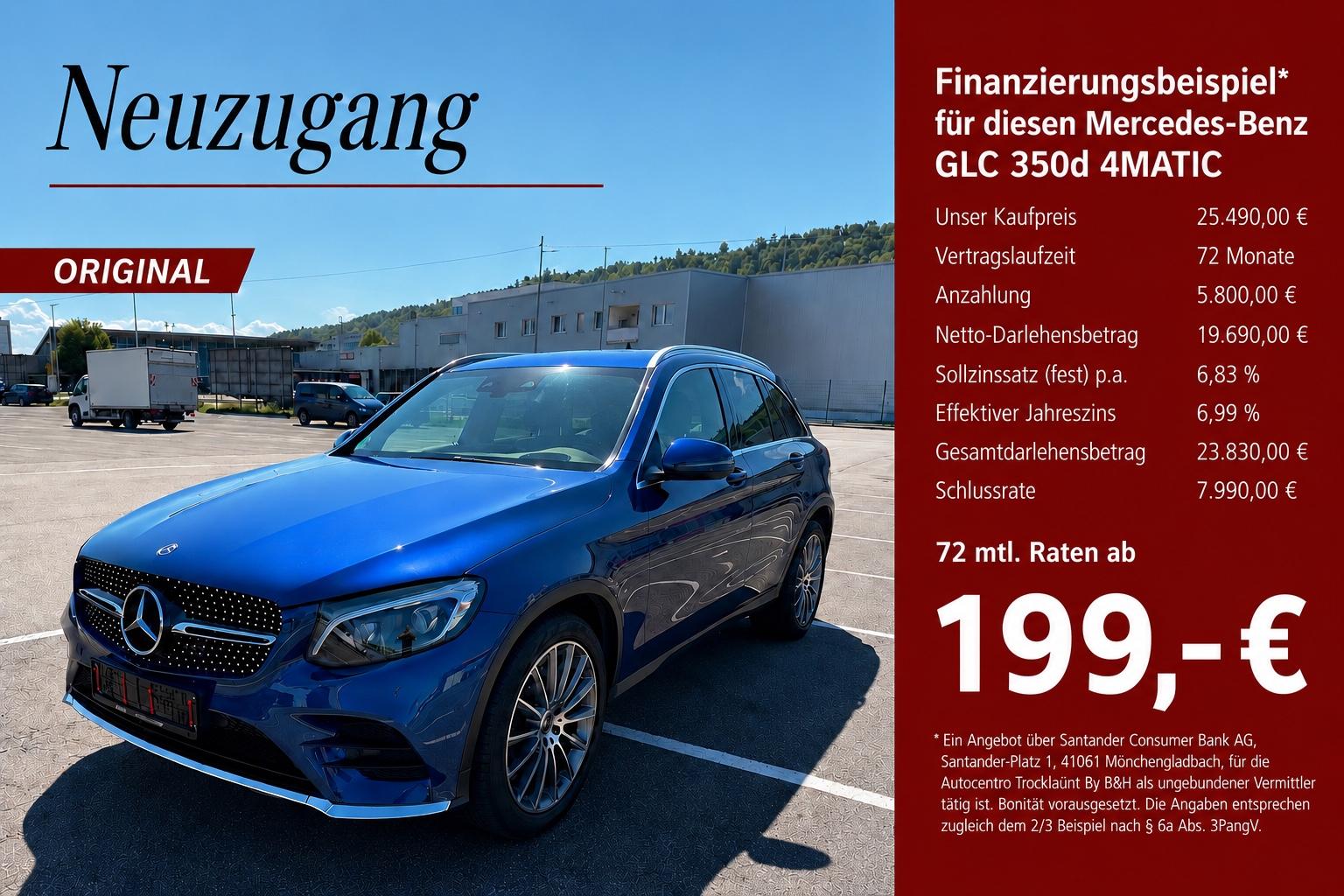 Mercedes-Benz GLC 350 d 4M AMG Burmester*HUD*AHK