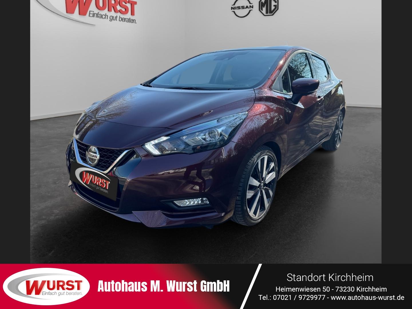 Nissan Micra 1.0 IG-T 92 PS Xtronic-Autom TEKNA Rundumk