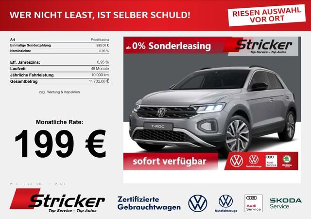 Volkswagen T-Roc GOAL 1.0 TSI 116 PS NAVI RFK Winterräder P